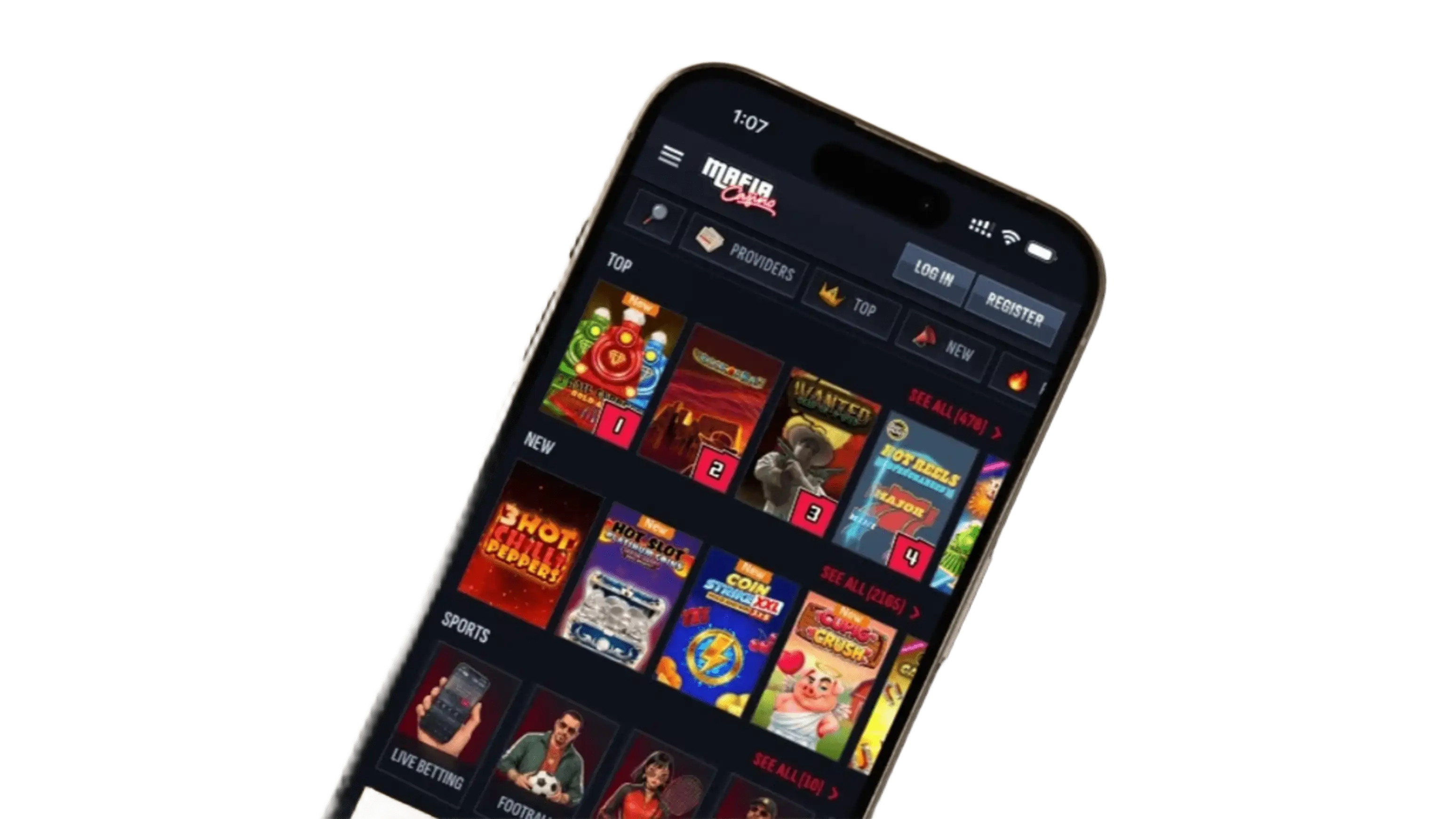 Mafia Casino App-Screenshot